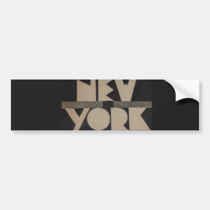 Adesivo Para Carro Viagem de New York do vintage