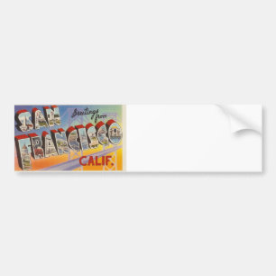 Adesivo Para Carro Viagens vintage São Francisco