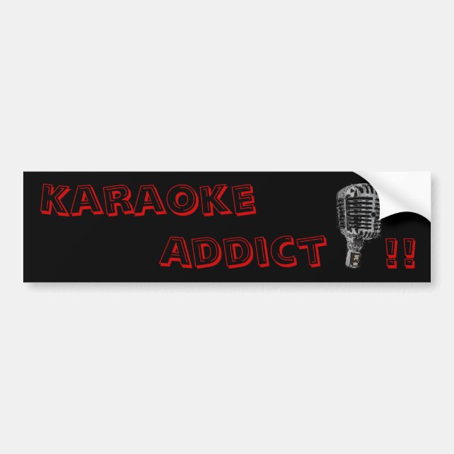 Adesivo Para Carro Viciado do karaoke!! (Frente)