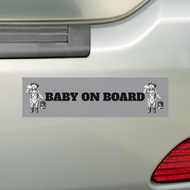 Adesivo Para Carro Victorian Baby Coal Miner funny bumper sticker (No carro)