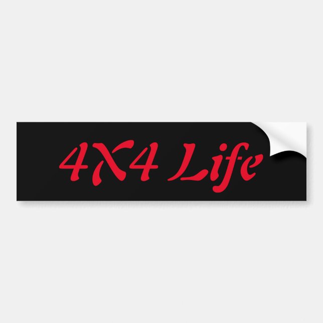 Adesivo Para Carro vida 4x4 (Frente)