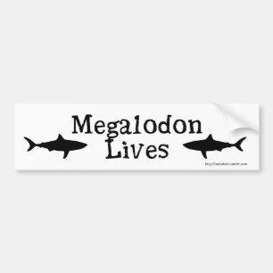 Adesivo Para Carro Vidas de Megalodon! Autocolante no vidro traseiro