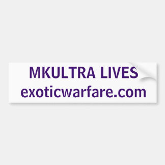 Adesivo Para Carro VIDAS DE MKULTRA! exoticwarfare.com