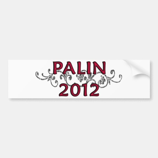 Adesivo Para Carro Videira 2012 de Palin Bumpersticker (Frente)