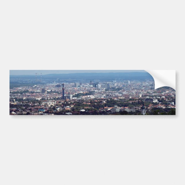 Adesivo Para Carro Viena Áustria Panorama (Frente)