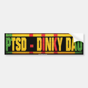 Adesivo Para Carro Vietnam PTSD - Fita Dinky de Dau