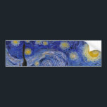 Adesivo Para Carro Vincent Van Gogh - A noite de Starry<br><div class="desc">A Noite Estrelada / La nuit etoilee - Vincent Van Gogh em 1889</div>