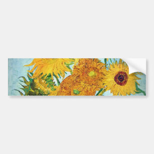 Adesivo Para Carro Vincent van Gogh - vaso com 12 girassóis