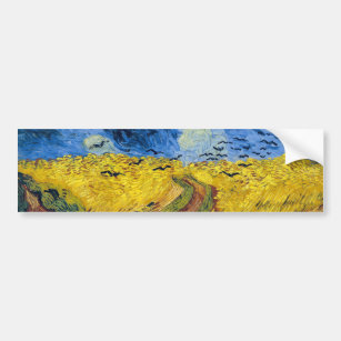 Adesivo Para Carro Vincent van Gogh - Wheatfield com Crows