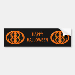 Adesivo Para Carro Vinheta-amassado de Corvos Halloween
