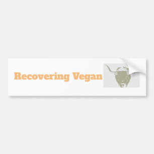 Adesivo Para Carro Vinheta Bumper Engraçado Ex-vegan