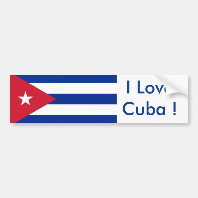 Adesivo Para Carro Vinheta com Bandeira de Cuba (Frente)