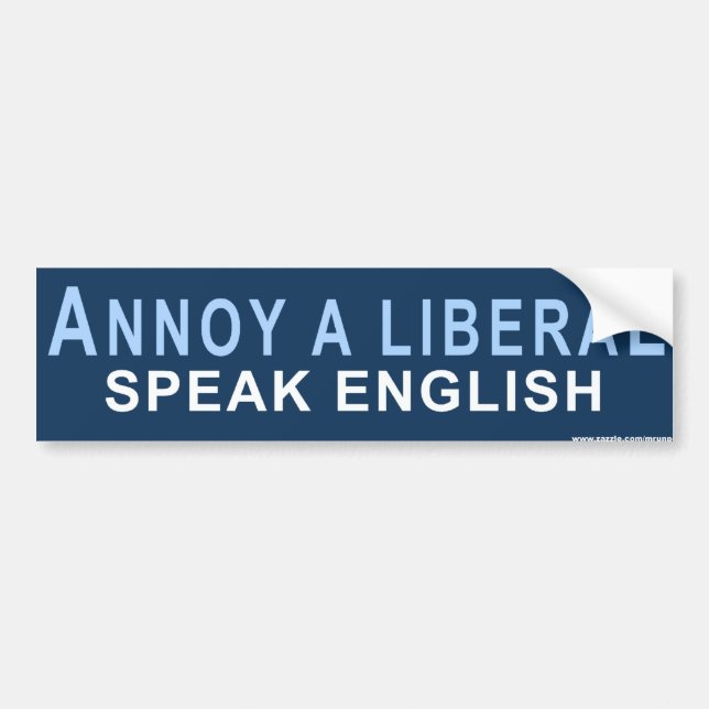 Adesivo Para Carro Vinheta conservadora "Annoy A Liberal" (Frente)