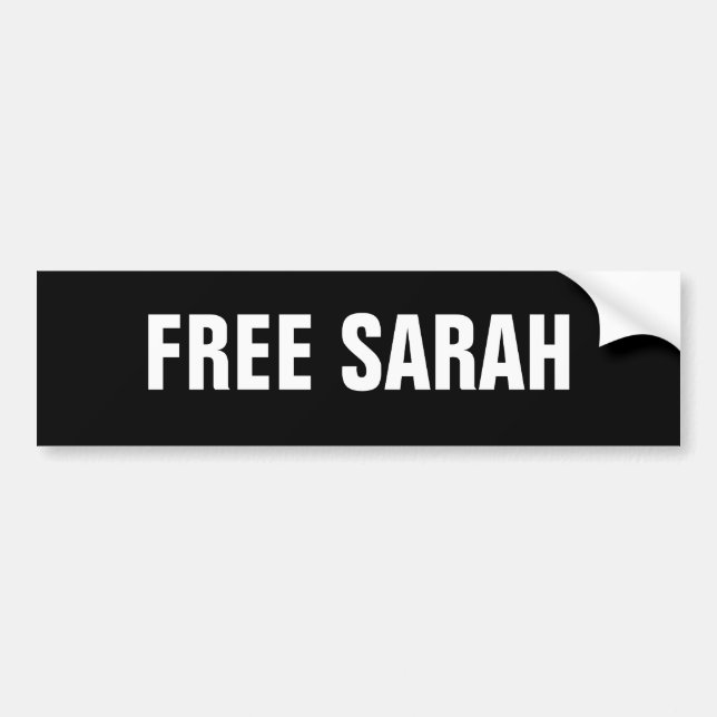 Adesivo Para Carro Vinheta de bombeiro FREE SARAH (Frente)