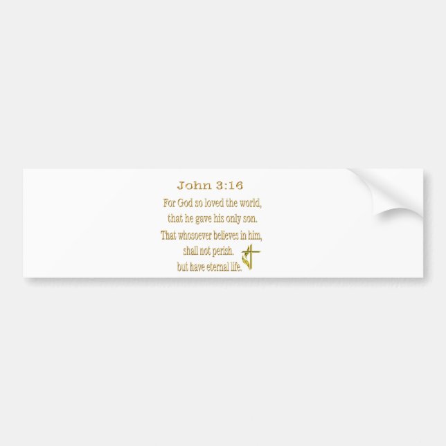 Adesivo Para Carro Vinheta de Bumper Cristão (Frente)