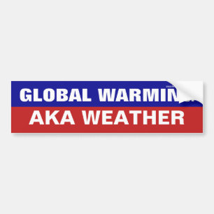 Adesivo Para Carro Vinheta de Bumper do Tempo do Aquecimento Global