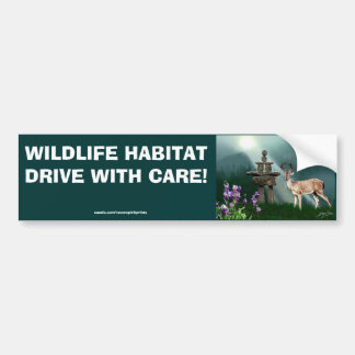 Adesivo Para Carro Vinheta de Segurança de Deer & Inukshuk Wilderness