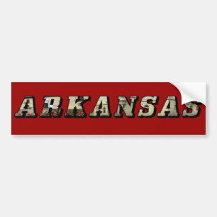 Adesivo Para Carro Vinheta do Bumper de Texto de Imagem do Arkansas
