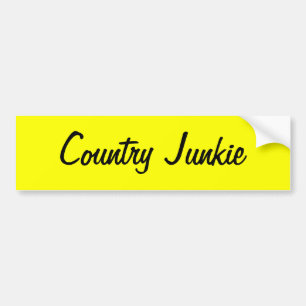 Adesivo Para Carro Vinheta do condado Junkie para aqueles que amam o