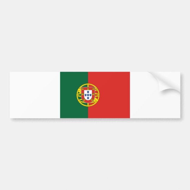 Adesivo Para Carro Vinheta do para-choques de bandeira portuguesa (Frente)