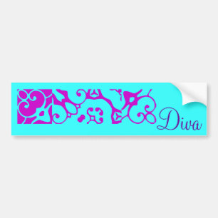 Adesivo Para Carro Vinheta para bombeiros Diva Designer Name III