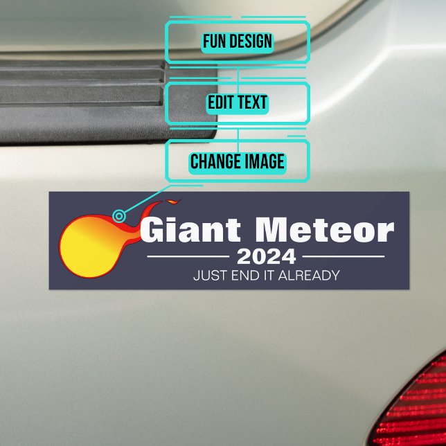 Adesivo Para Carro Vinheta para bombeiros Giant Meteor 2024 (If you feel that things haven't gotten much better, here is your chance to sport a new sticker.)