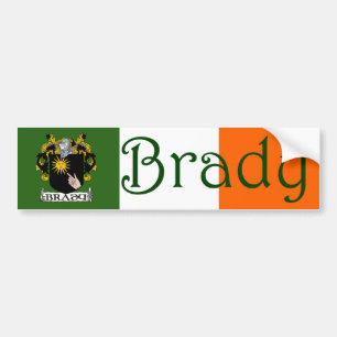 Adesivo Para Carro Vinheta para-choques Brady Casaco de Braços