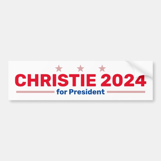Adesivo Para Carro Vinheta para-choques Christie 2024 (Frente)