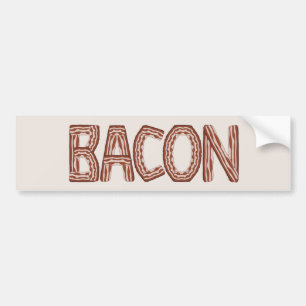 Adesivo Para Carro Vinheta para-choques de bacon
