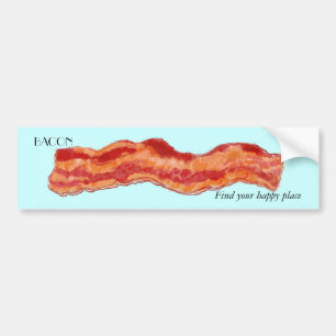 Adesivo Para Carro Vinheta para-choques de bacon