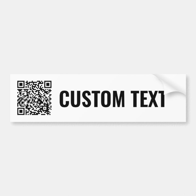 Adesivo Para Carro Vinheta para-choques de código QR (Frente)