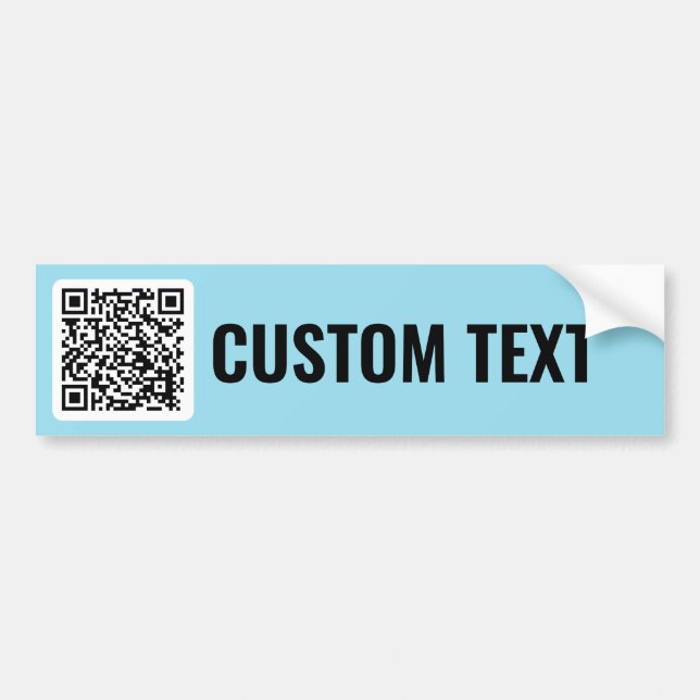 Adesivo Para Carro Vinheta para-choques de código QR (Frente)