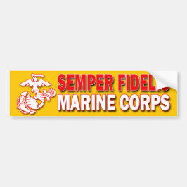 Adesivo Para Carro Vinheta para-choques do USMC Semper Fidelis