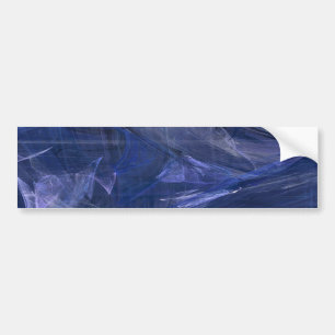 Adesivo Para Carro Vinheta para-choques Fractal de Abstrato azul