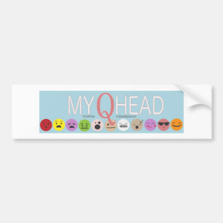 Adesivo Para Carro Vinheta para-choques MyQHead