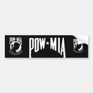 Adesivo Para Carro Vinheta para-choques POW MIA