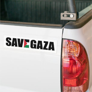 Adesivo Para Carro Vinheta para-choques SAVE GAZA