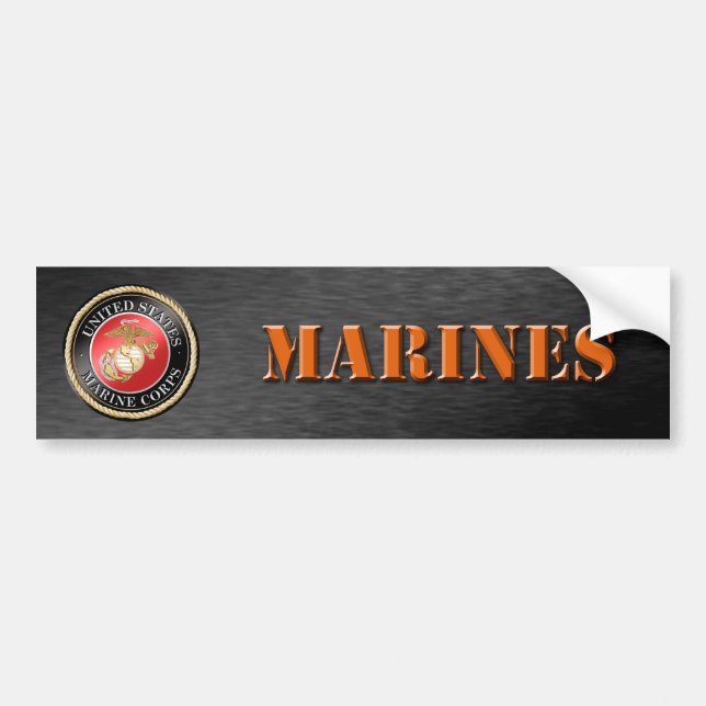 Adesivo Para Carro Vinheta para-choques USMC (Frente)