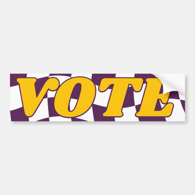 Adesivo Para Carro Vinheta para-choques VOTO (Frente)