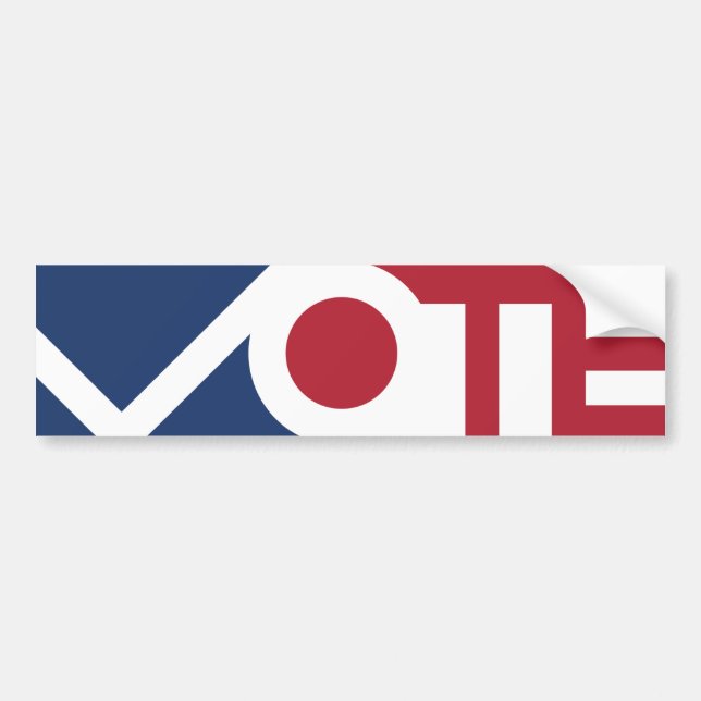 Adesivo Para Carro Vinheta para-choques VOTO (Frente)