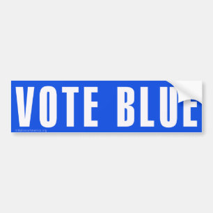 Adesivo Para Carro Vinheta para-choques "VOTO AZUL"