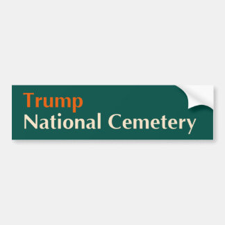 Adesivo Para Carro Vinheta Trump National Cemetery 1