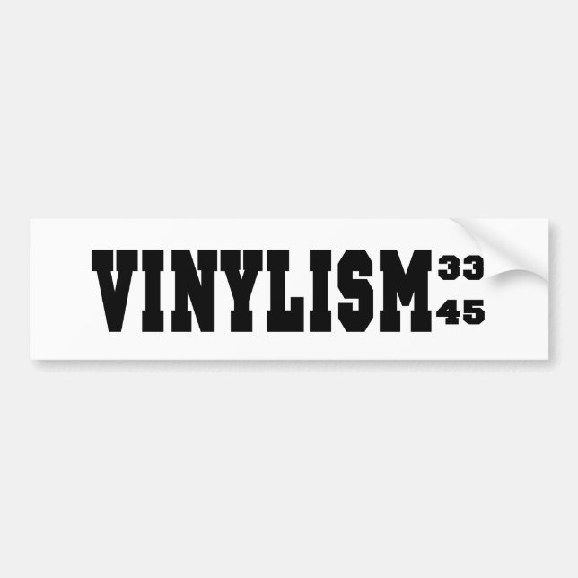 Adesivo Para Carro Vinilismo 33 45 RPM (Frente)