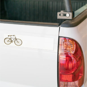 Adesivo Para Carro Vintage Brown Bike
