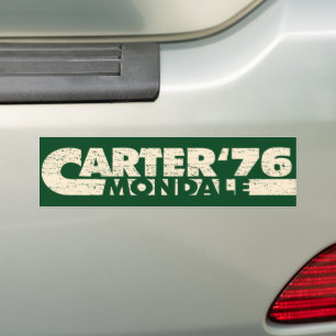 Adesivo Para Carro Vintage Carter Mondale 76 Jimmy Carter 1976