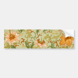 Adesivo Para Carro Vintage Chinese Ornament Jones Flowers