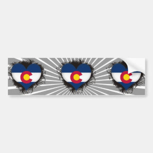 Adesivo Para Carro Vintage eu amo Colorado