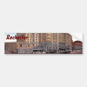 Adesivo Para Carro Vintage Hotel Seneca Rochester NY Bumper Sticker
