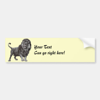 Adesivo Para Carro Vintage Lion Bumper Sticker