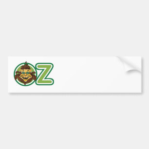 Adesivo Para Carro Vintage mágico de Oz, leão na letra O